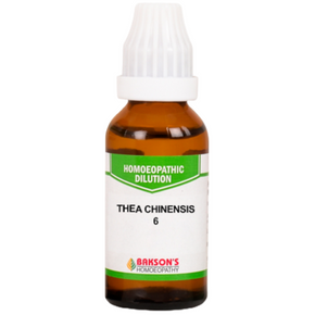 BAKSON'S HOMEOPATHY THEA CHINENSIS DILUTION 6 - PACK OF 4 (30 ML EACH)