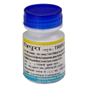 RASASHRAM TRIPURA PILLS - PACK OF 3 (40 PILLS EACH)