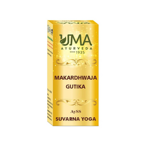 UMA AYURVEDA MAKARDHWAJA GUTIKA (WITH GOLD)