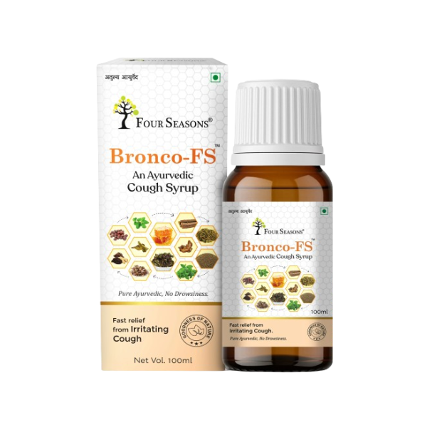 Buy Four Seasons Ayurveda Bronco-FS Cough Syrup - Uses, Benefits & Dosage