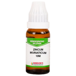 BAKSON'S HOMEOPATHY ZINCUM MURIATICUM DILUTION 10M - PACK OF 2 (10 ML EACH)