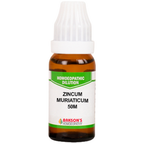 BAKSON'S HOMEOPATHY ZINCUM MURIATICUM DILUTION 50M - PACK OF 2 (10 ML EACH)