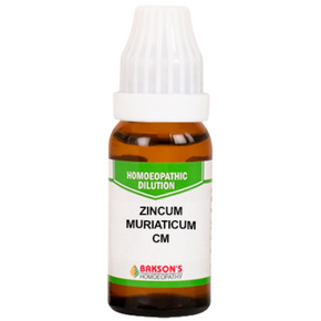 BAKSON'S HOMEOPATHY ZINCUM MURIATICUM DILUTION CM - PACK OF 2 (10 ML EACH)