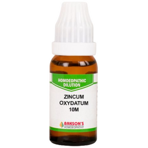 BAKSON'S HOMEOPATHY ZINCUM OXYDATUM DILUTION 10M - PACK OF 2 (10 ML EACH)