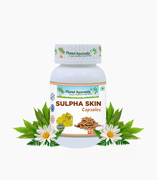 Planet Ayurveda Sulpha Skin Capsules - Usage, Dosage and Benefits
