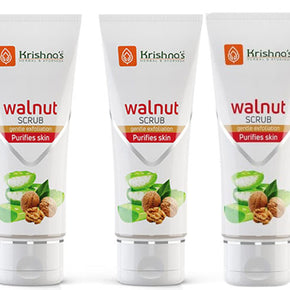 KRISHNA'S ALOE VERA WALNUT SCRUB (100 GM)Pack of 3