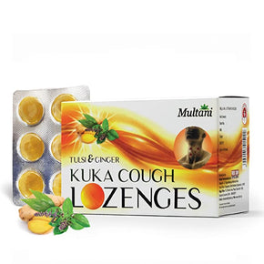 Multani Kuka Cough Lozenges Tablet (Tulsi Ginger)  - 36 Tabs